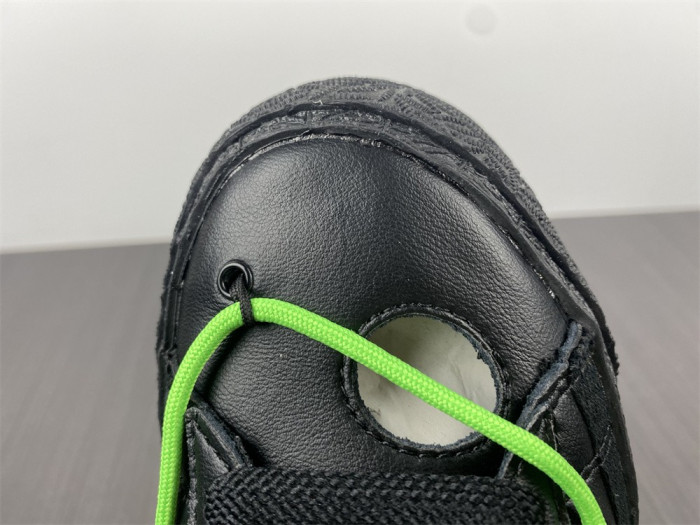 Off-White x Nike Blazer Low "Black / Green"  DH7863-001