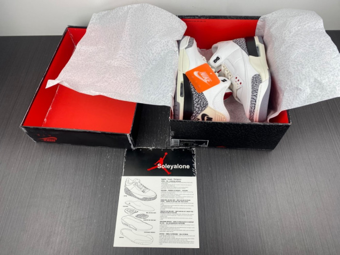 Air Jordan 3 White Cement Reimagined Shoes  DN3707-100