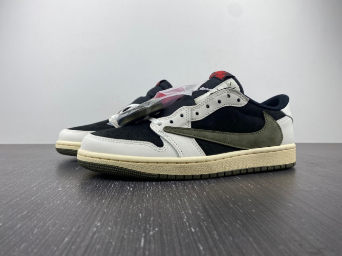 Travis Scott x Air Jordan Air Jordan 1 Retro Low OG Olive  DZ4137-106