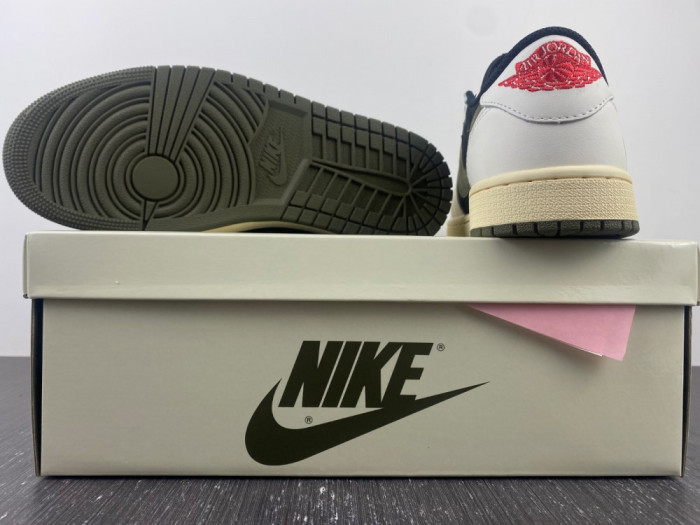 Travis Scott x Air Jordan Air Jordan 1 Retro Low OG Olive  DZ4137-106