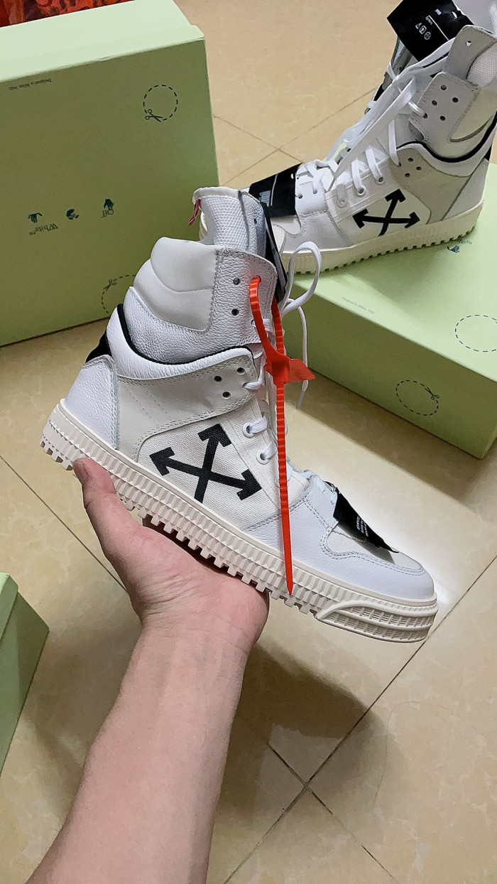 OFF-WHITE HIGH TOP  SNEAKER