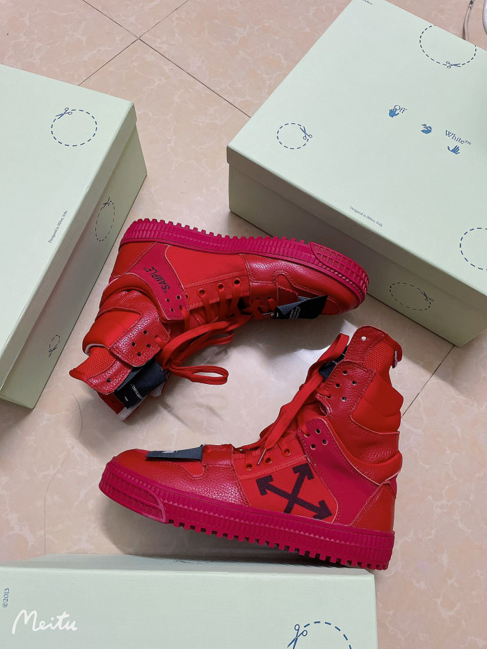 OFF-WHITE HIGH TOP  SNEAKER