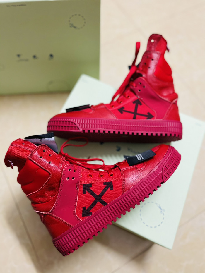 OFF-WHITE HIGH TOP  SNEAKER